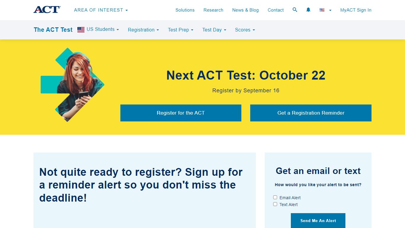 ACT Test Registration - The ACT Test | ACT